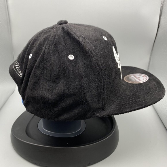 Chicago Bulls Jordan Oreo 5 Suede Mitchell and Ness Snapback Hat Vintage - Picture 5 of 7